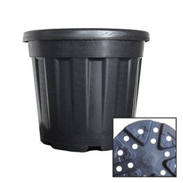 VASO DEMETRA NERO LT 3 - Ø EST. CM 19,2 - Ø INT. 17,5 - H 16,5